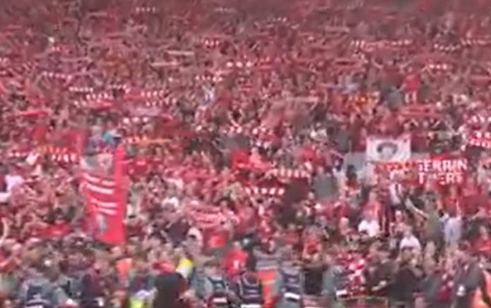 Anfield sings “You’ll By no means Stroll Alone” as Liverpool clinch Premier League title (Video)