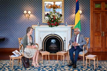 WHO Consultant mentioned nationwide well being priorities with His Excellency, the President of the Republic of Mauritius