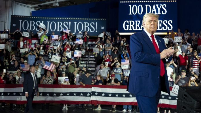 In first 100 days, Trump exams limits, creates chaos and turns from allies