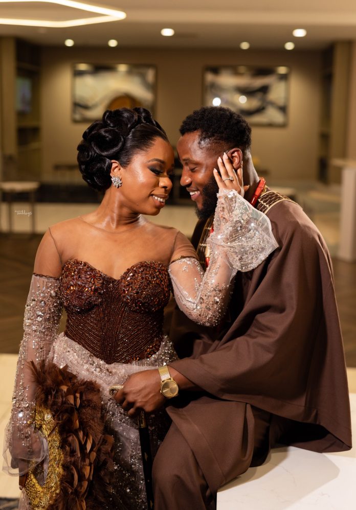 A Candy Nigerian-Cameroonian Merger! Get pleasure from Esther and Derrick’s Trad Images