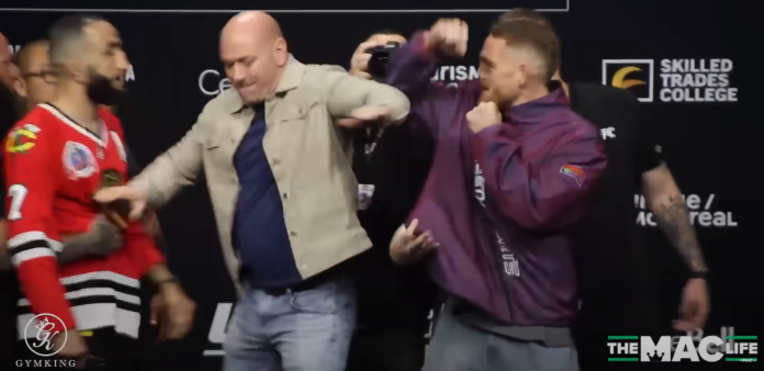 Watch: Muhammad, Della Maddalena separated at tense UFC 315 staredown