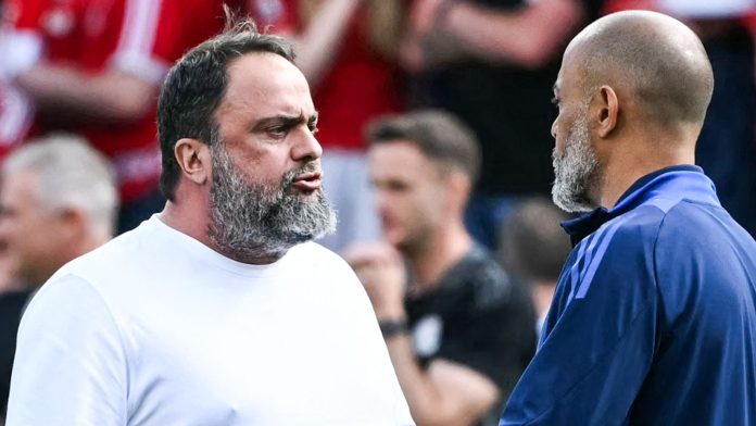 Why did Evangelos Marinakis come on pitch after Nottingham Forest draw with Leicester? Nuno Espirito Santo defends proprietor