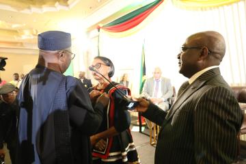 Cameroonian Honour: Dr Rebecca Moeti awarded for her management in public well being throughout the Africa continent throughout 53rd Nationwide Day celebration in South Africa.