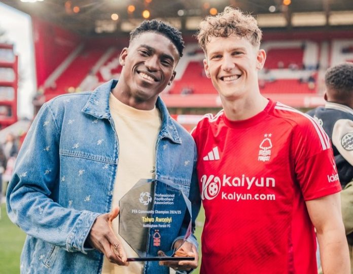Taiwo Awoniyi: Tremendous Eagles star wins PFA Award at Nottingham Forest