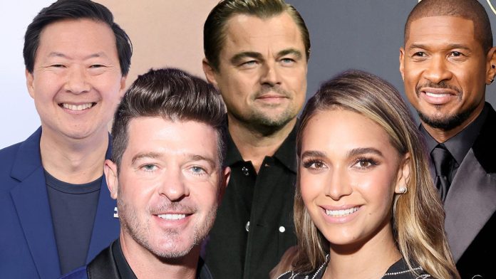 Robin Thicke, April Love Geary Wedding ceremony Visitor Listing Contains Leo, Usher, Ken Jeong