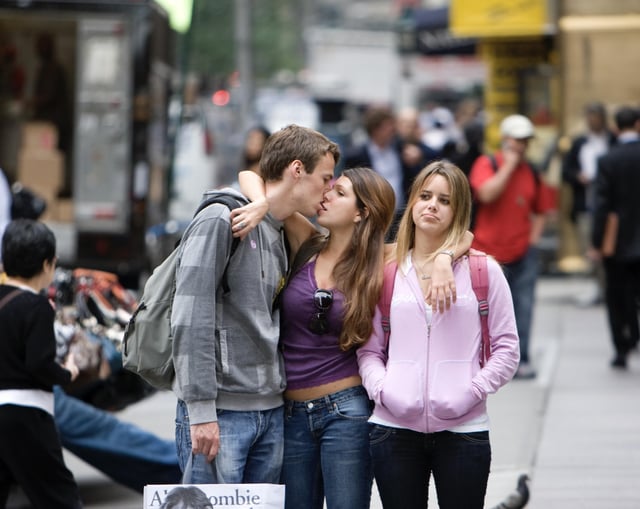 [OC] A photograph I shot 17 years in the past in Instances Sq..