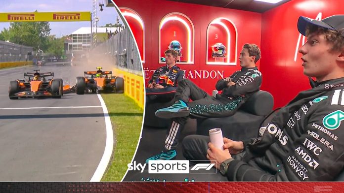 Cooldown room react to Norris’ ‘scary’ collision with Piastri