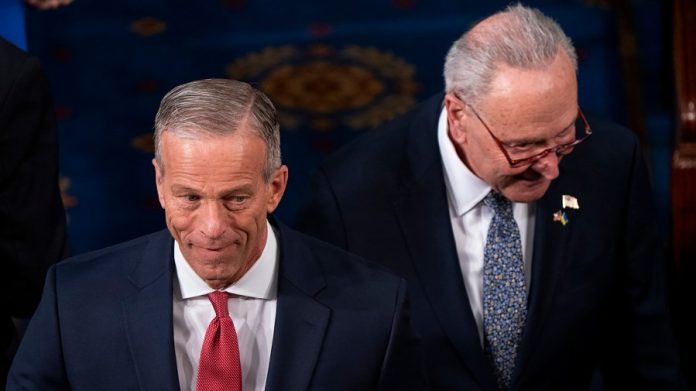 Republicans and Democrats buck party lines in marathon votes for Trump megabill