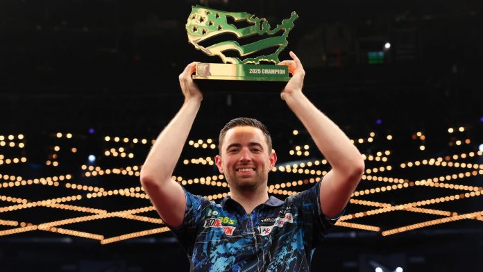 Luke Humphries: World No 1 defeats Luke Littler’s conqueror Nathan Aspinall to win US Darts Masters in New York