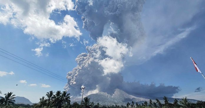 Flights Disrupted As Indonesian Volcano Erupts, Sending Ash 11 Miles High