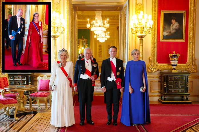 Brigitte Macron, Kate Middleton, and Queen Camilla Wave the Fashion Flag At State Dinner