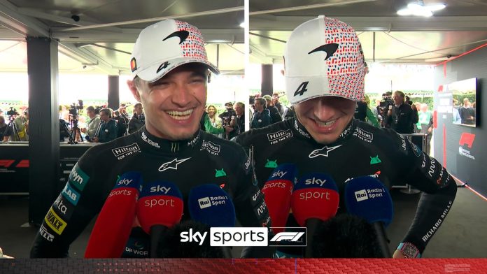 British Grand Prix: Lando Norris smiles from ear to ear after special first British GP win