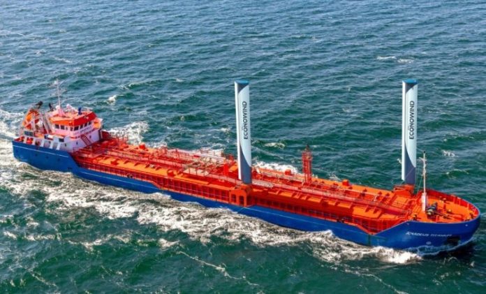 HGK Shipping, Covestro to install wind propulsion tech on Amadeus Titanium