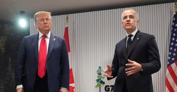 Trump says he will hit Canadian imports with a 35% tariff in major escalation of trade war