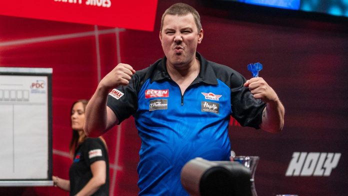Cross dumped out of Baltic Sea Darts Open as Humphries survives scare