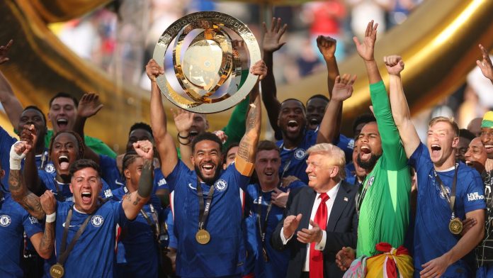 Palmer left bemused as Trump joins Chelsea celebrations after Club World Cup win