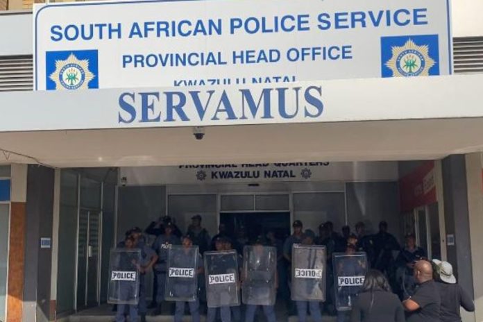 Mkwanazi march turns chaotic as protesters storm SAPS building