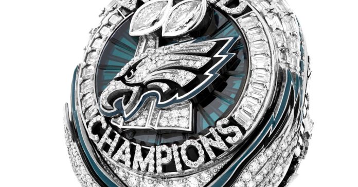 Eagles Super Bowl LIX rings (featuring pop out wings) are here!