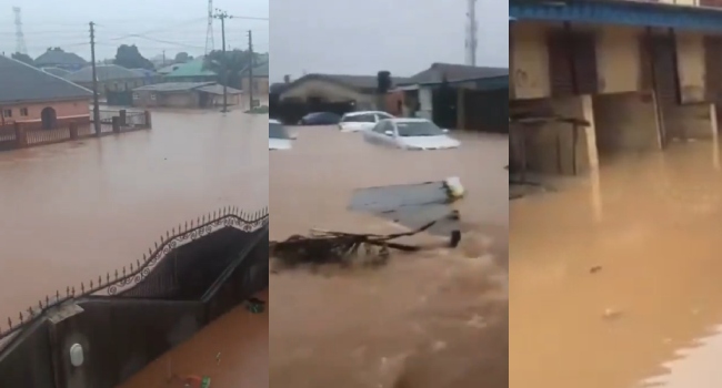 Lagos Communities Flooded, Vehicles Submerged After Marathon Rainfall