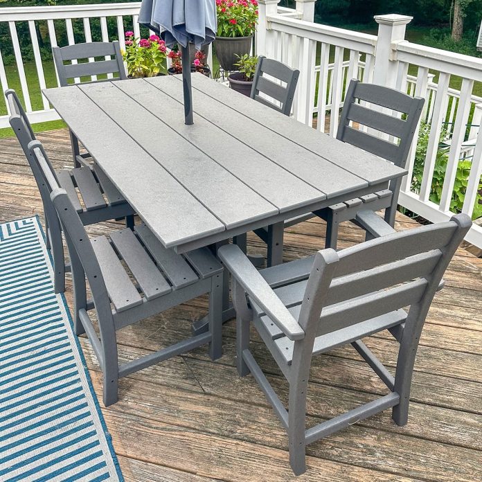 This Polywood Outdoor Dining Set Is the Best Patio Furniture I’ve Ever Bought