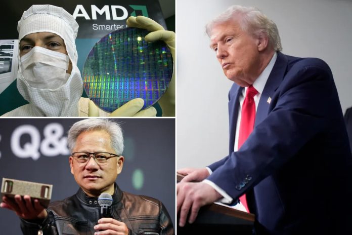 Trump defends taking 15% cut of Nvidia, AMD chip sales to China
