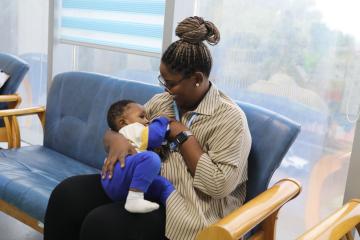 A breastfeeding space at WHO Uganda country office: Upholding every woman and baby’s right to breastfeed anytime, anywhere