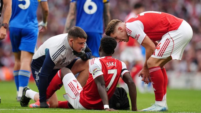 Arsenal injuries: Bukayo Saka and Martin Odegaard taken off against Leeds with Liverpool showdown next weekend