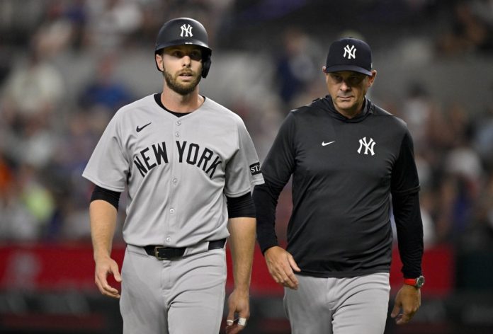 Yankees’ Austin Slater begins rehab assignment and is closing in on return