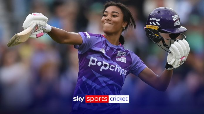 What an innings! Teenager Davina Perrin hits incredible 42-ball century!