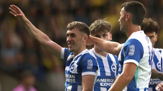 Brighton stun Man City with late winner at Amex Stadium