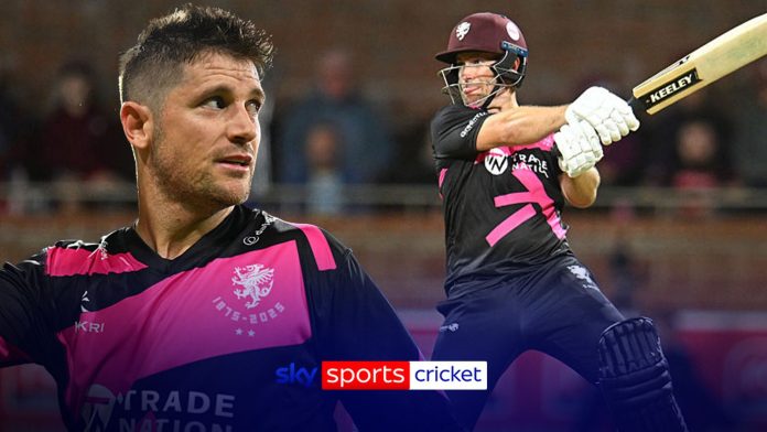 Vitality Blast: Sean Dickson completes incredible innings to send Somerset through