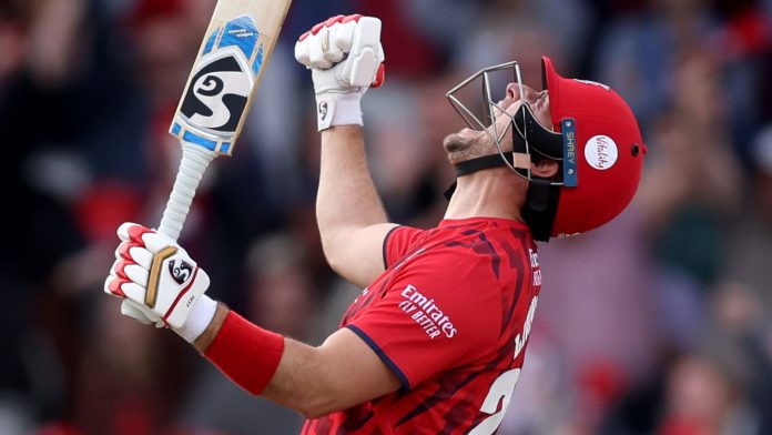 Vitality Blast: Liam Livingstone powers Lancashire to win over Kent to book Finals Day spot as Sean Dickson inspires Somerset to dramatic win