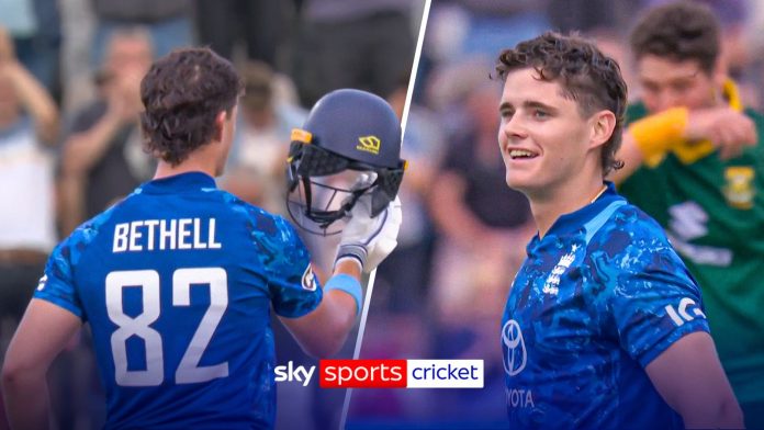 England v South Africa: The moment Jacob Bethell completed his first pro century!