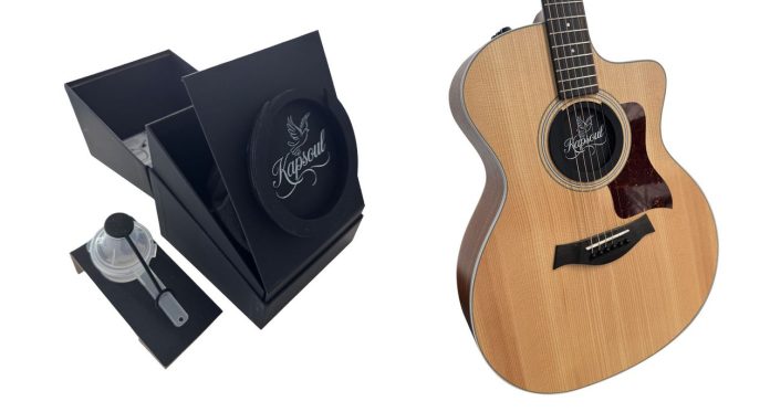“A unique and meaningful tribute to your departed loved one”: Would you keep your loved one’s cremated remains in the soundhole of an acoustic guitar?