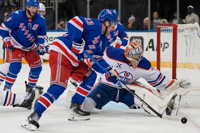 Oilers shut out Rangers 2-0, New York makes NHL history with third straight home shutout