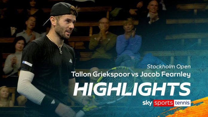 Tallon Griekspoor vs Jacob Fearnley | Stockholm Open highlights