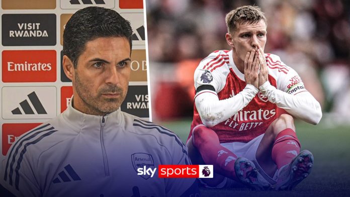 Arteta confirms Odegaard ‘out for weeks’