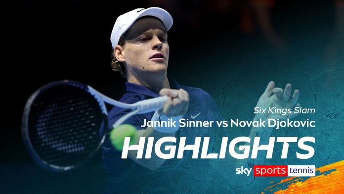 Jannik Sinner vs Novak Djokovic | Six Kings Slam highlights