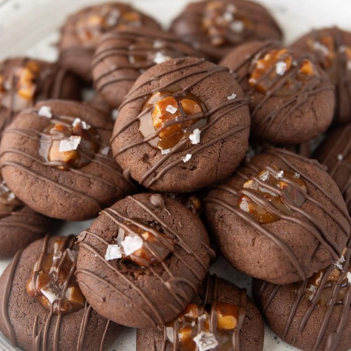 Hetal Vasavada’s Pecan Caramel Thumbprint Cookies