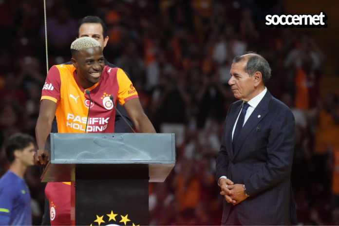 Galatasaray President reveals Osimhen contract situation as interest in striker soars