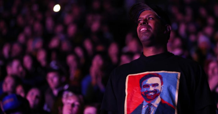 Zohran Mamdani, Bernie Sanders and Alexandria Ocasio-Cortez slam Trump at raucous rally