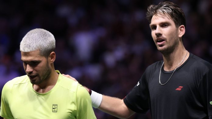 Carlos Alcaraz suffers shock three-set defeat to British No 2 Cameron Norrie in second round at the Paris Masters
