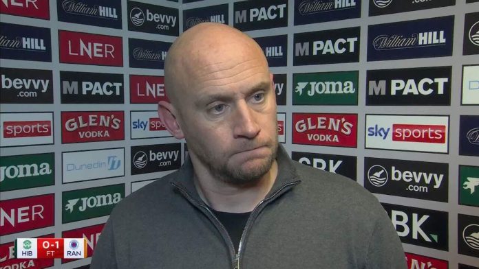 Hibernian vs Rangers: David Gray on narrow loss to Rangers