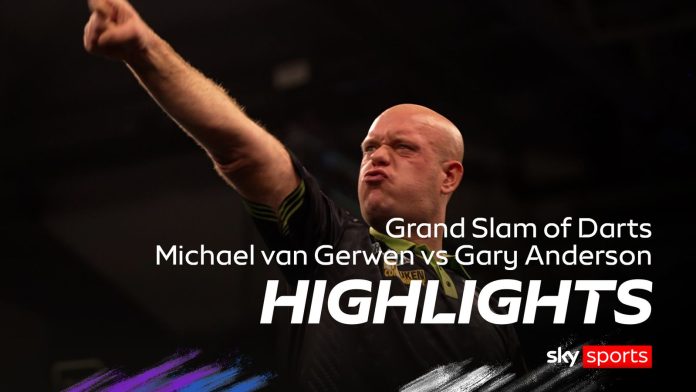 Grand Slam of Darts: Sparkling MVG sends Anderson out of Grand Slam
