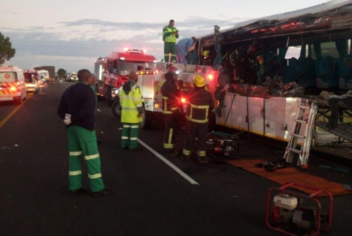 Bloemfontein bus crash leaves ten dead