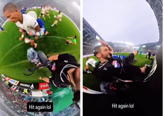 Ouch! Springbok Manie Libbok collides with cameraman [video]