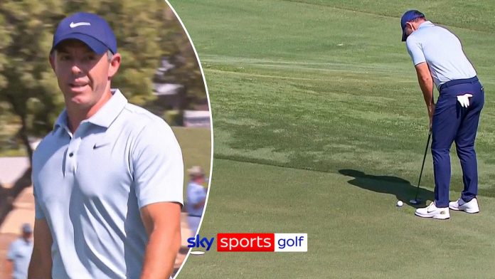Rory McIlroy goes TOP after birdie-birdie start to final day in Dubai