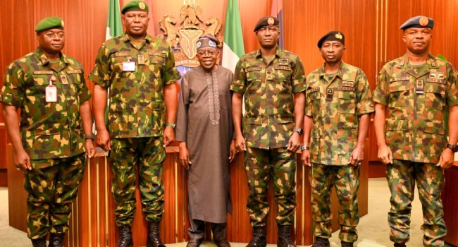 JUST IN: Tinubu Holds Closed-Door Meeting With Service Chiefs