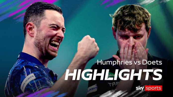 World Darts Championship: Humphries rallies past Doets into quarter finals