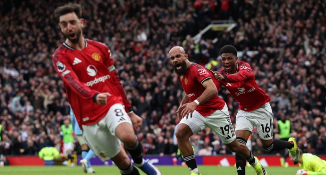 Man Utd Stun Man City In Carrick’s First Game In Charge